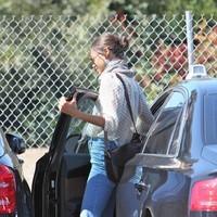 Zoe Saldana seen arriving at an office building in Beverly Hills | Picture 96736